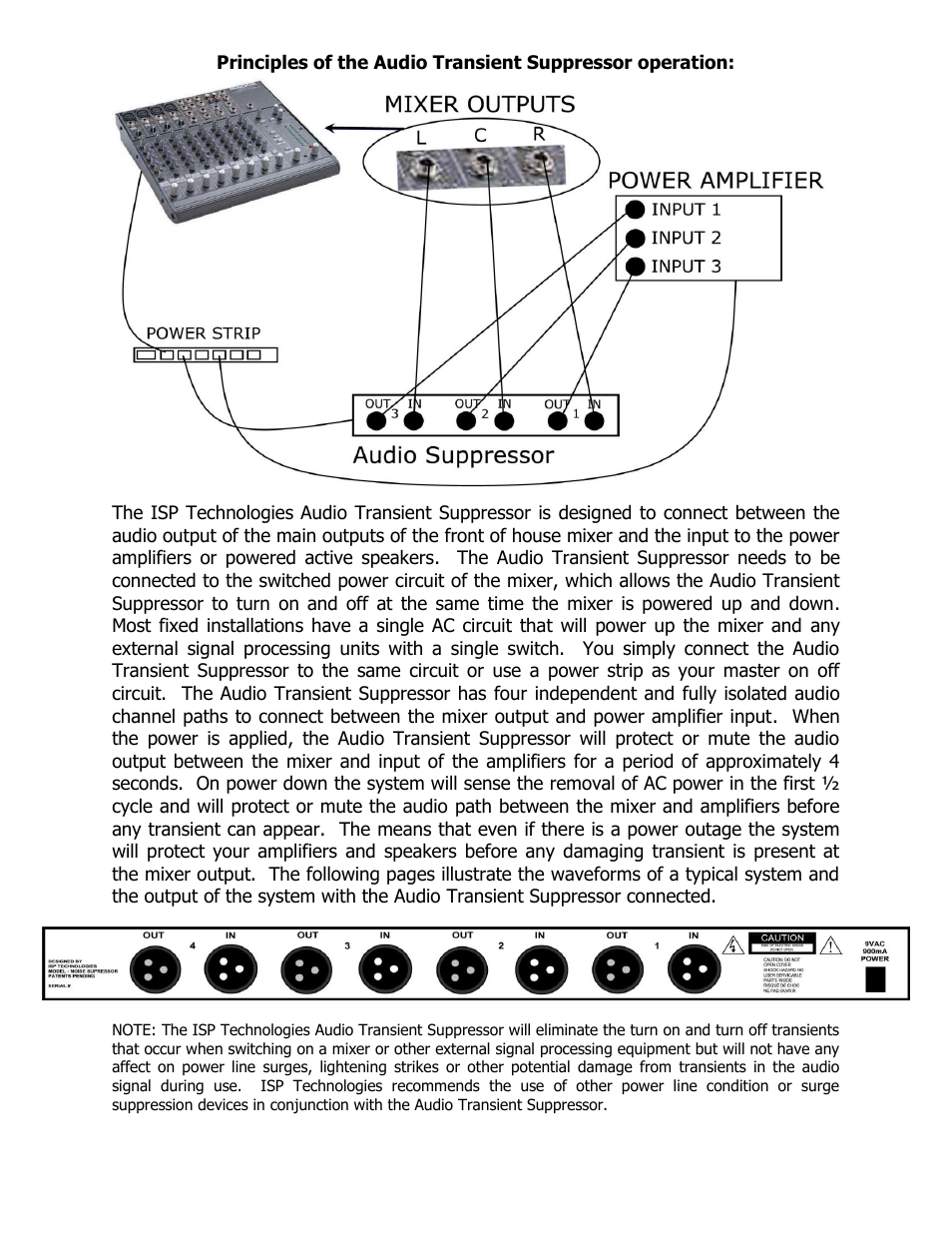 ISP Technologies Audio Transient Supressor User Manual | Page 5 / 6