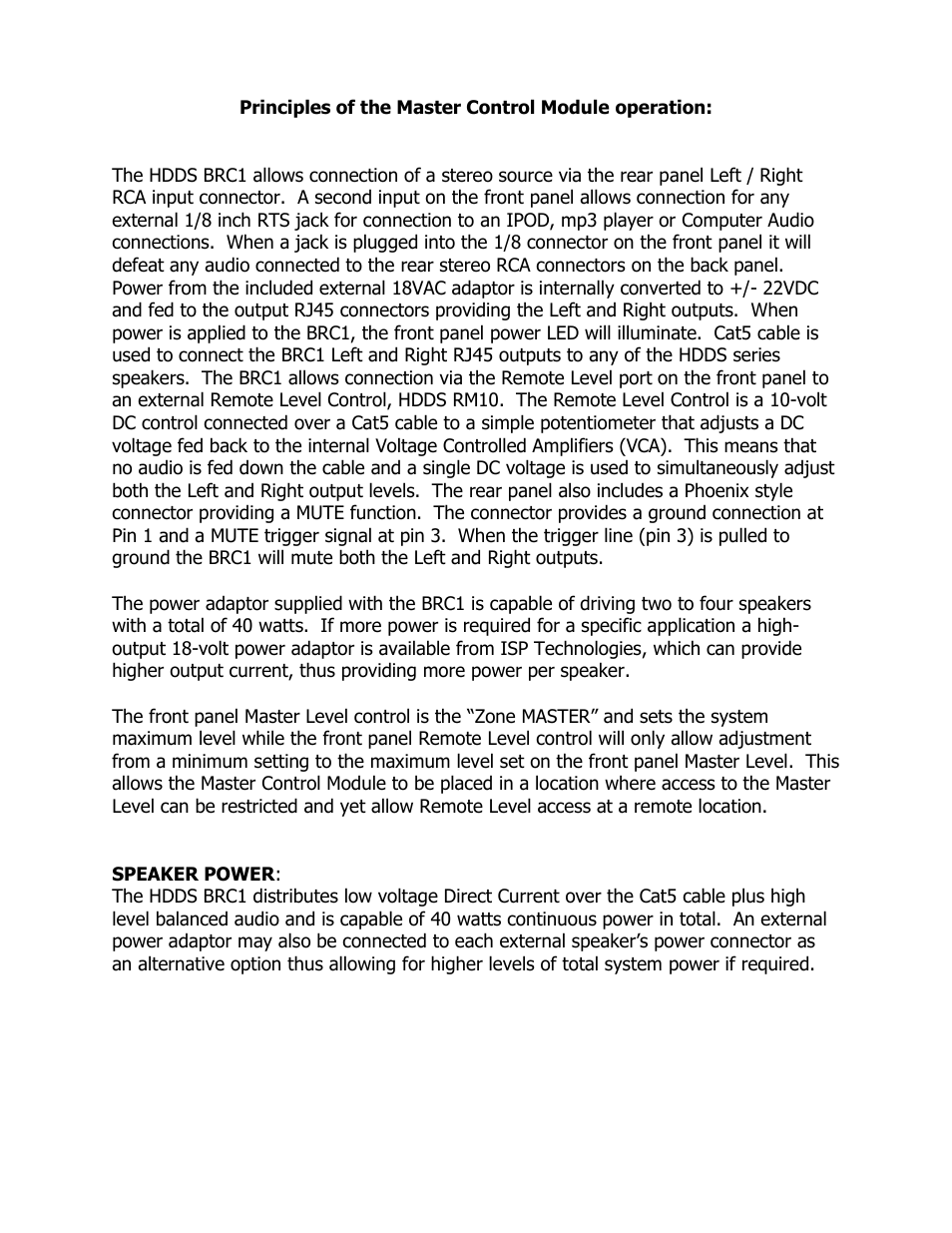 ISP Technologies HDDS BRC1 User Manual | Page 6 / 9