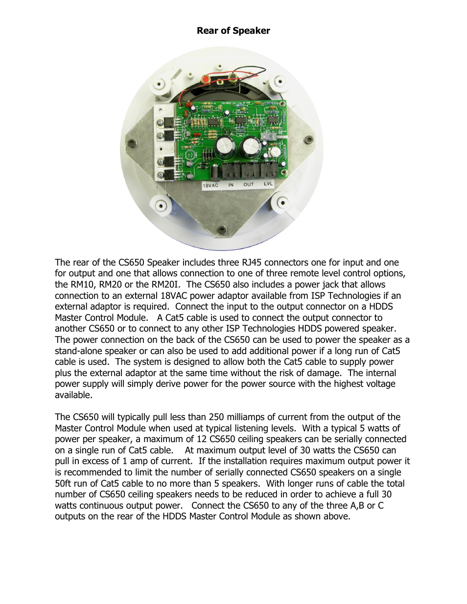 ISP Technologies CS 650 User Manual | Page 5 / 13