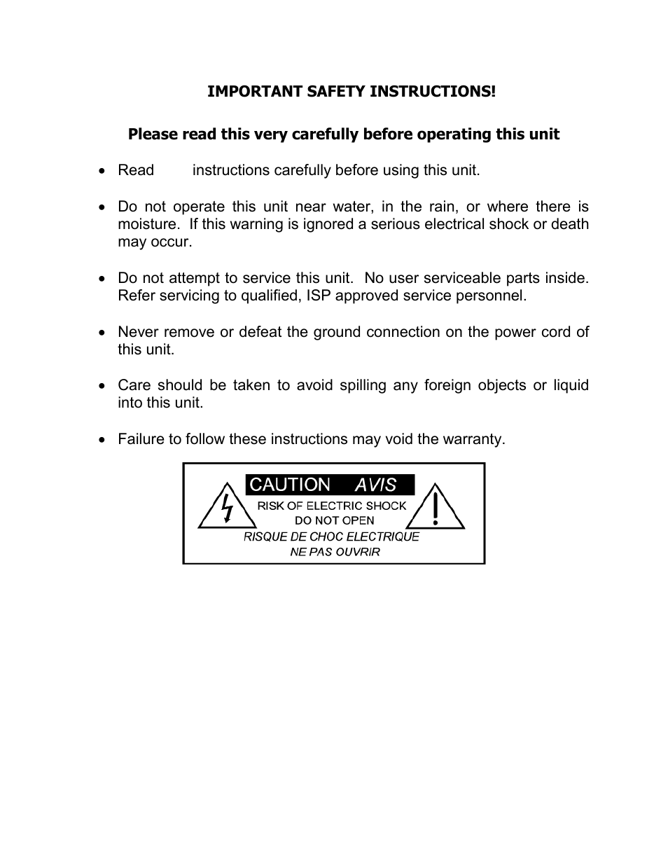 ISP Technologies CS 651 User Manual | Page 2 / 11