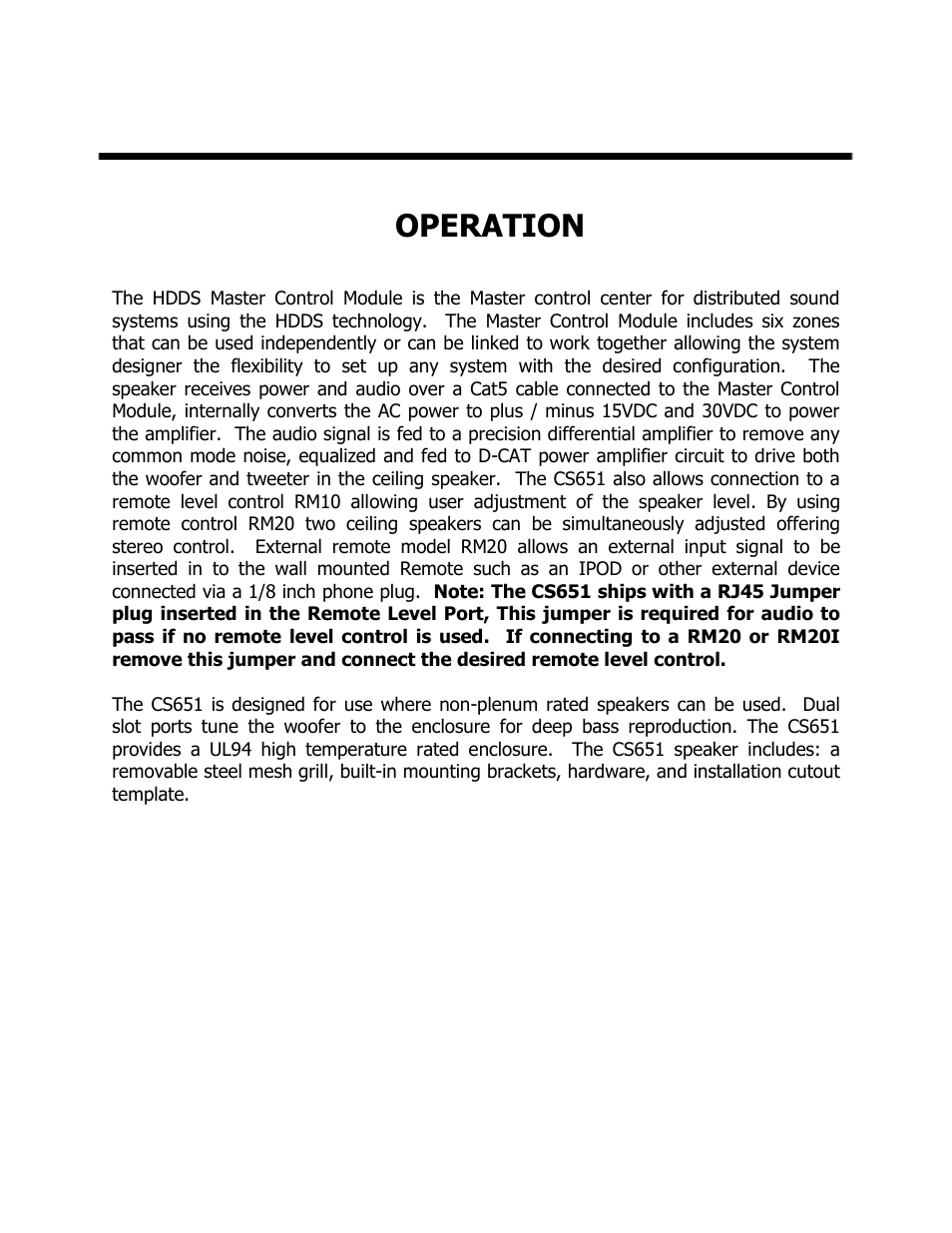 Operation | ISP Technologies CS 651 User Manual | Page 4 / 11