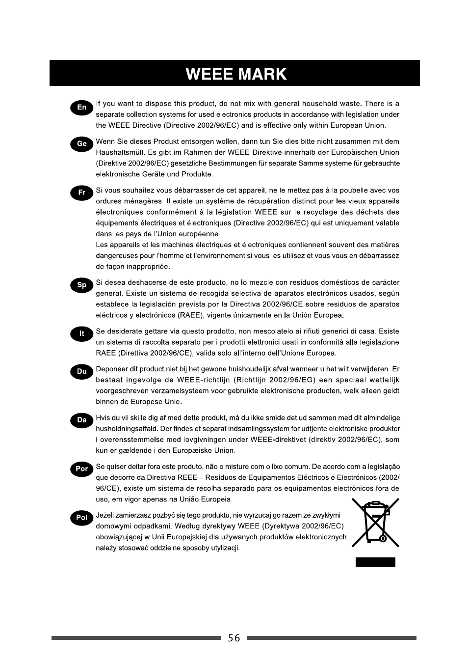 CITIZEN CL-S521 User Manual | Page 56 / 57