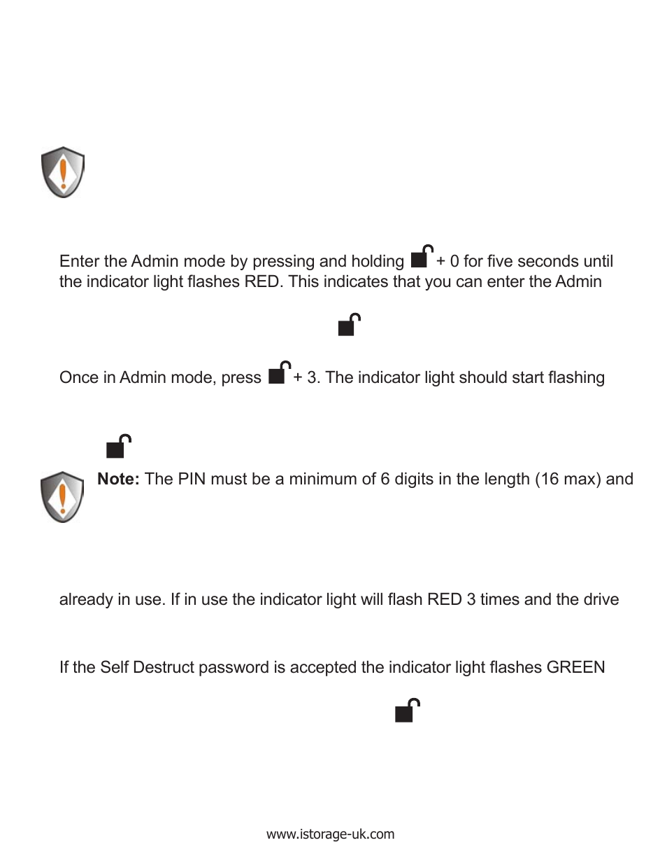 Setting a self destruct password | iStorage diskAshur Manual User Manual | Page 14 / 21