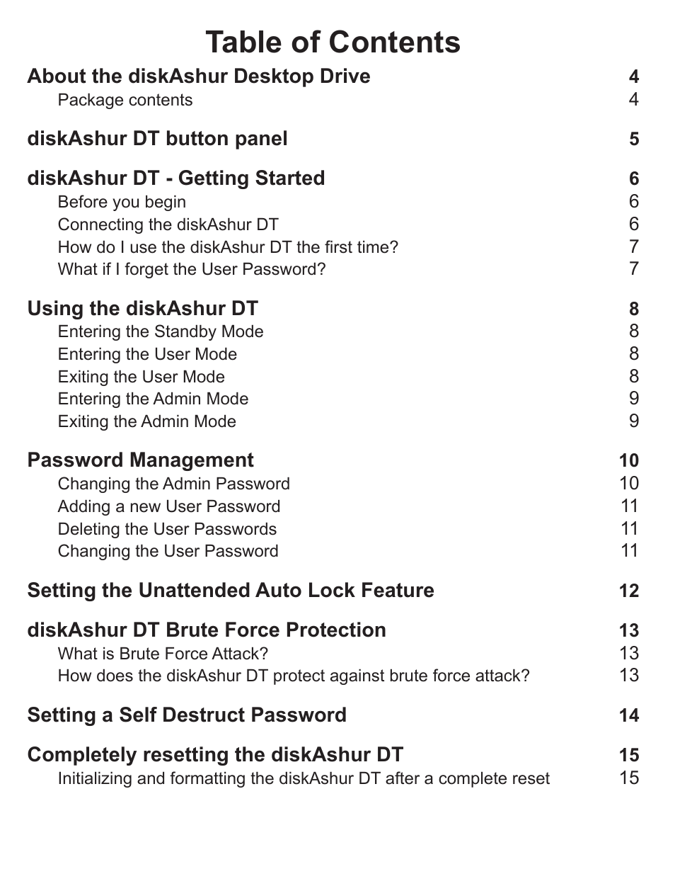 iStorage diskAshurDT Manual User Manual | Page 2 / 21