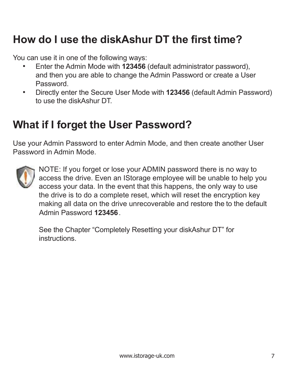 iStorage diskAshurDT Manual User Manual | Page 7 / 21