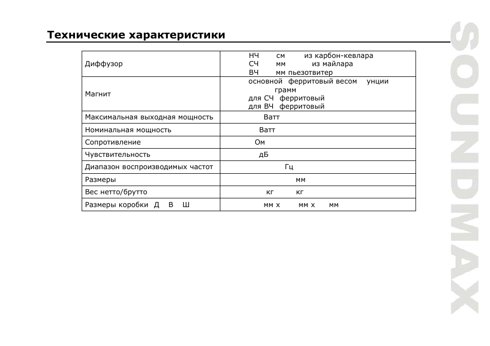 SoundMax SM-CSM403 User Manual | Page 13 / 13