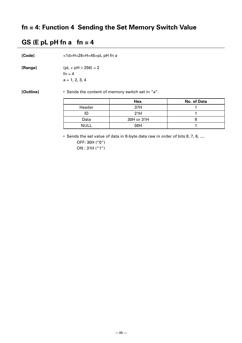 Gs (e pl ph fn a fn = 4 | CITIZEN CT-S300 User Manual | Page 100 / 158