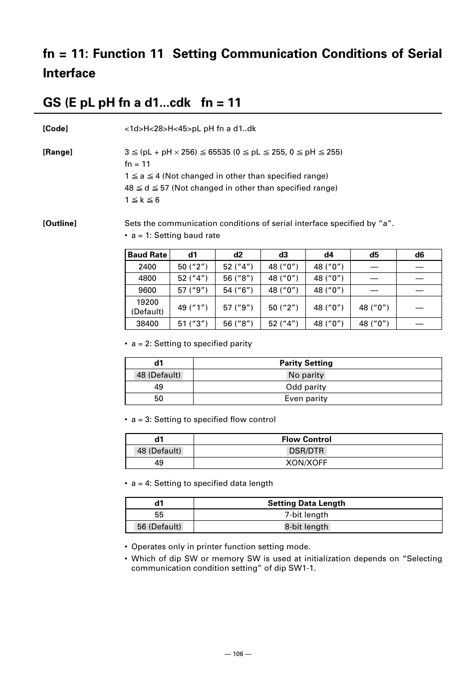 Gs (e pl ph fn a d1...cdk fn = 11 | CITIZEN CT-S300 User Manual | Page 111 / 158