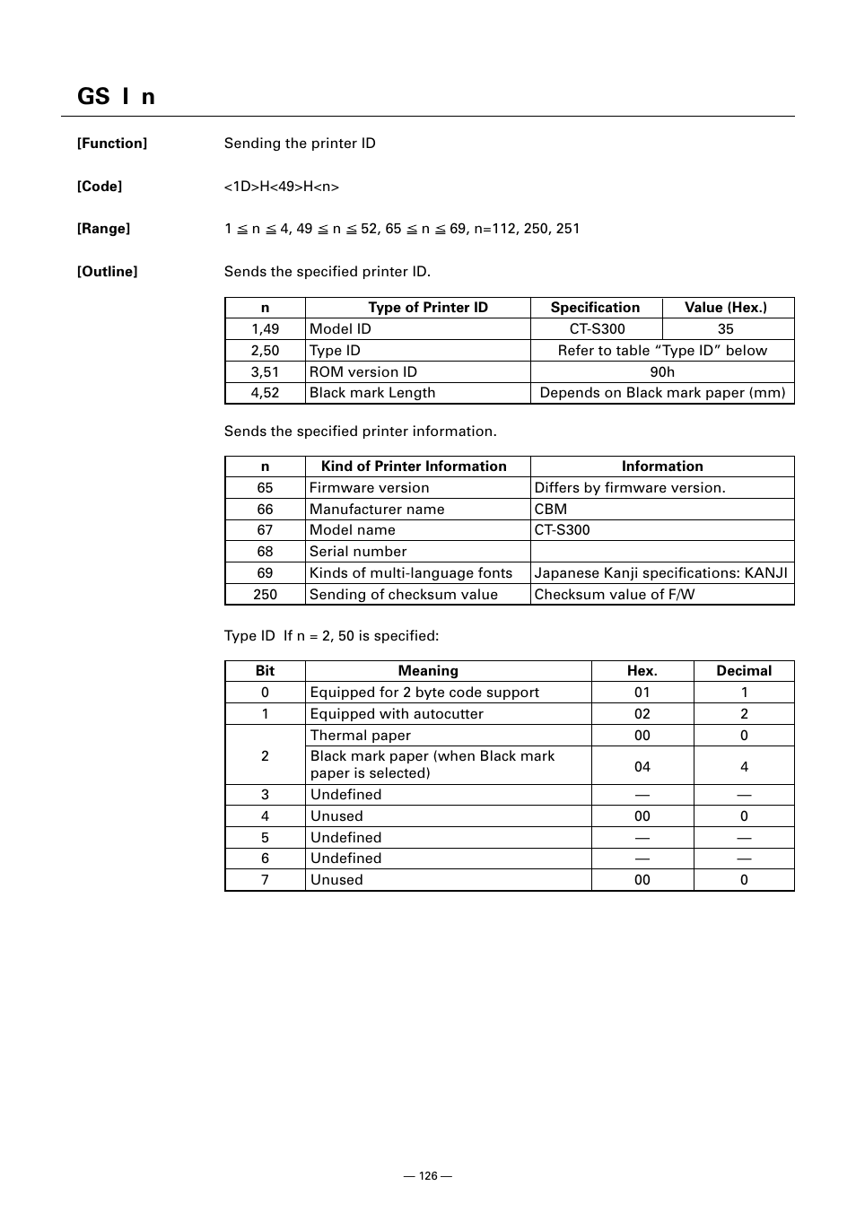 Gs i n | CITIZEN CT-S300 User Manual | Page 131 / 158