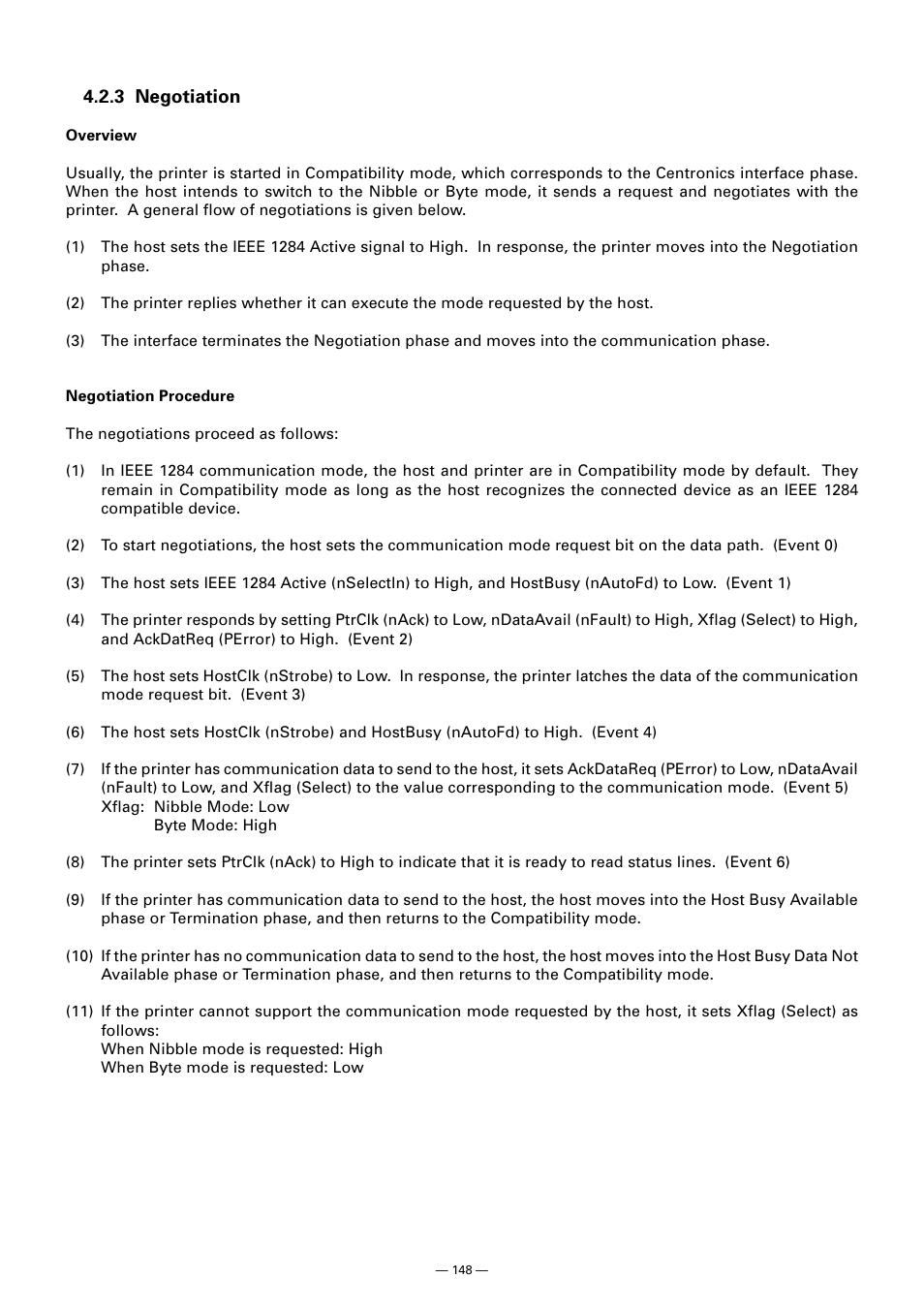 3 negotiation | CITIZEN CT-S300 User Manual | Page 153 / 158