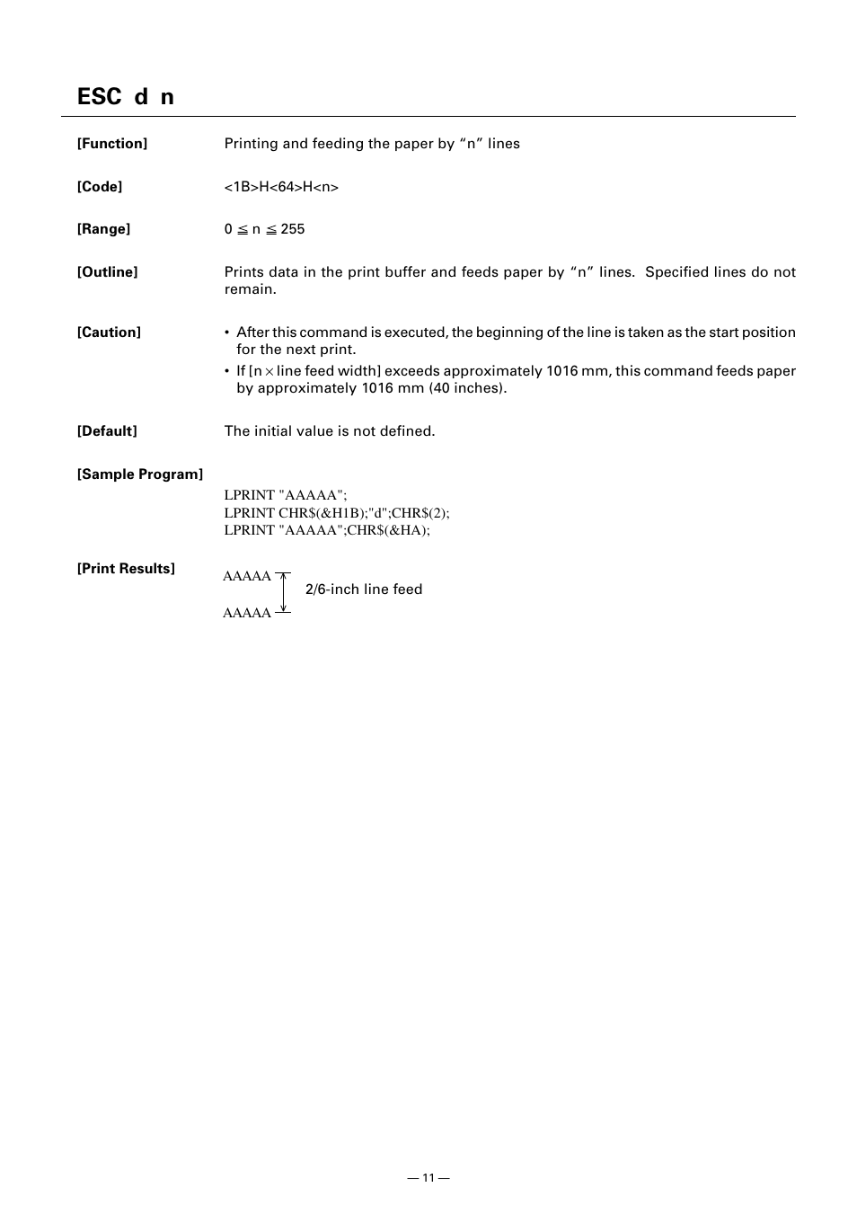 Esc d n | CITIZEN CT-S300 User Manual | Page 16 / 158