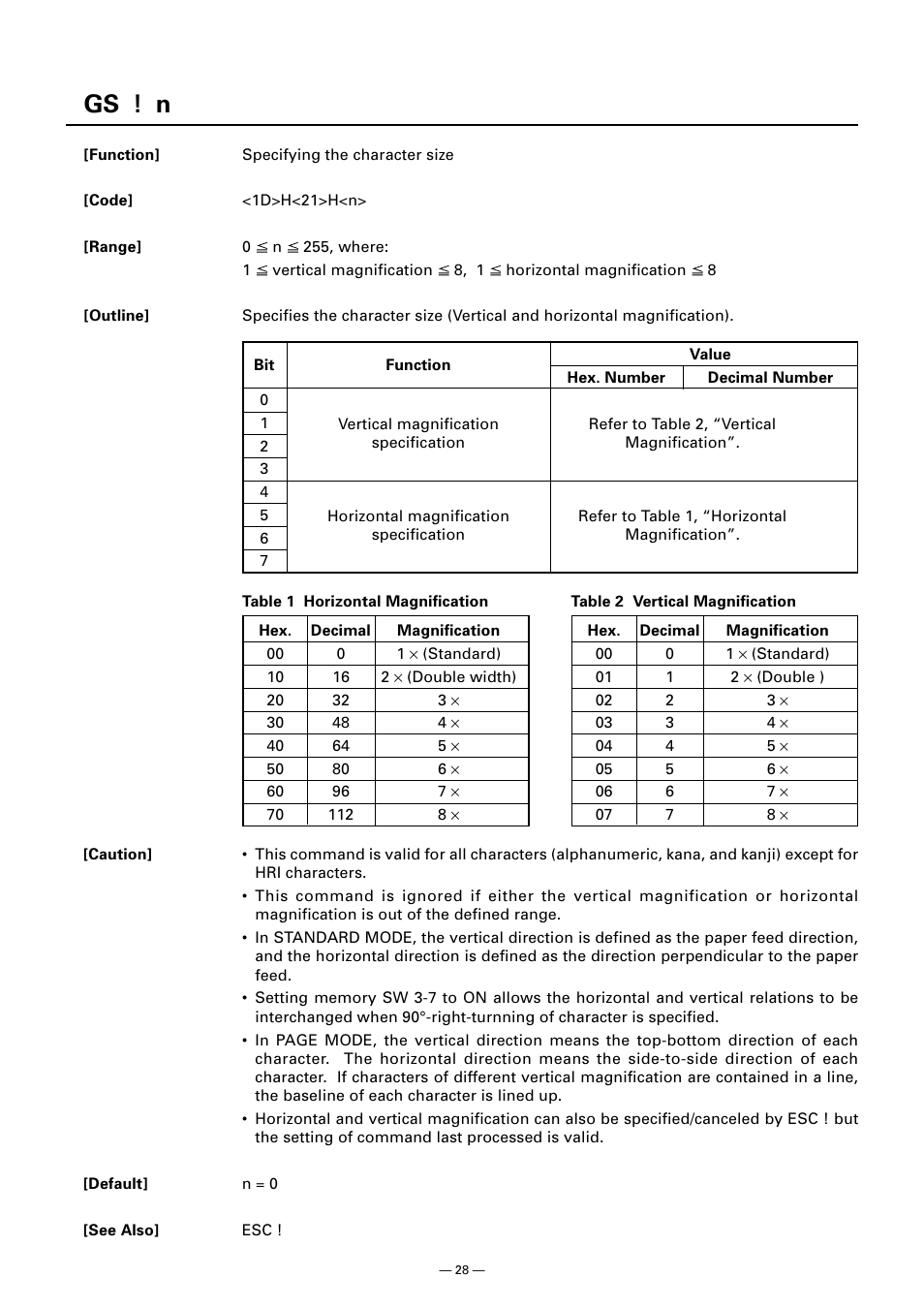 Gs ! n | CITIZEN CT-S300 User Manual | Page 33 / 158