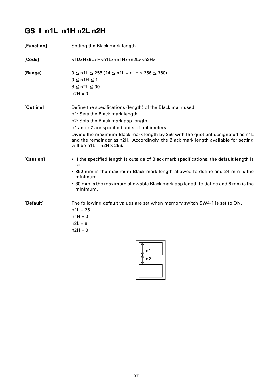 Gs i n1l n1h n2l n2h | CITIZEN CT-S300 User Manual | Page 92 / 158
