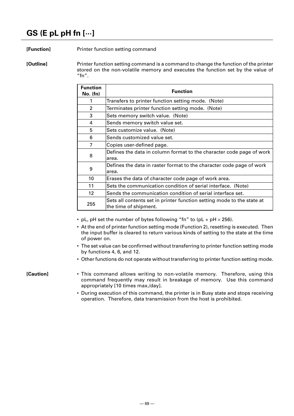 Gs (e pl ph fn | CITIZEN CT-S300 User Manual | Page 94 / 158