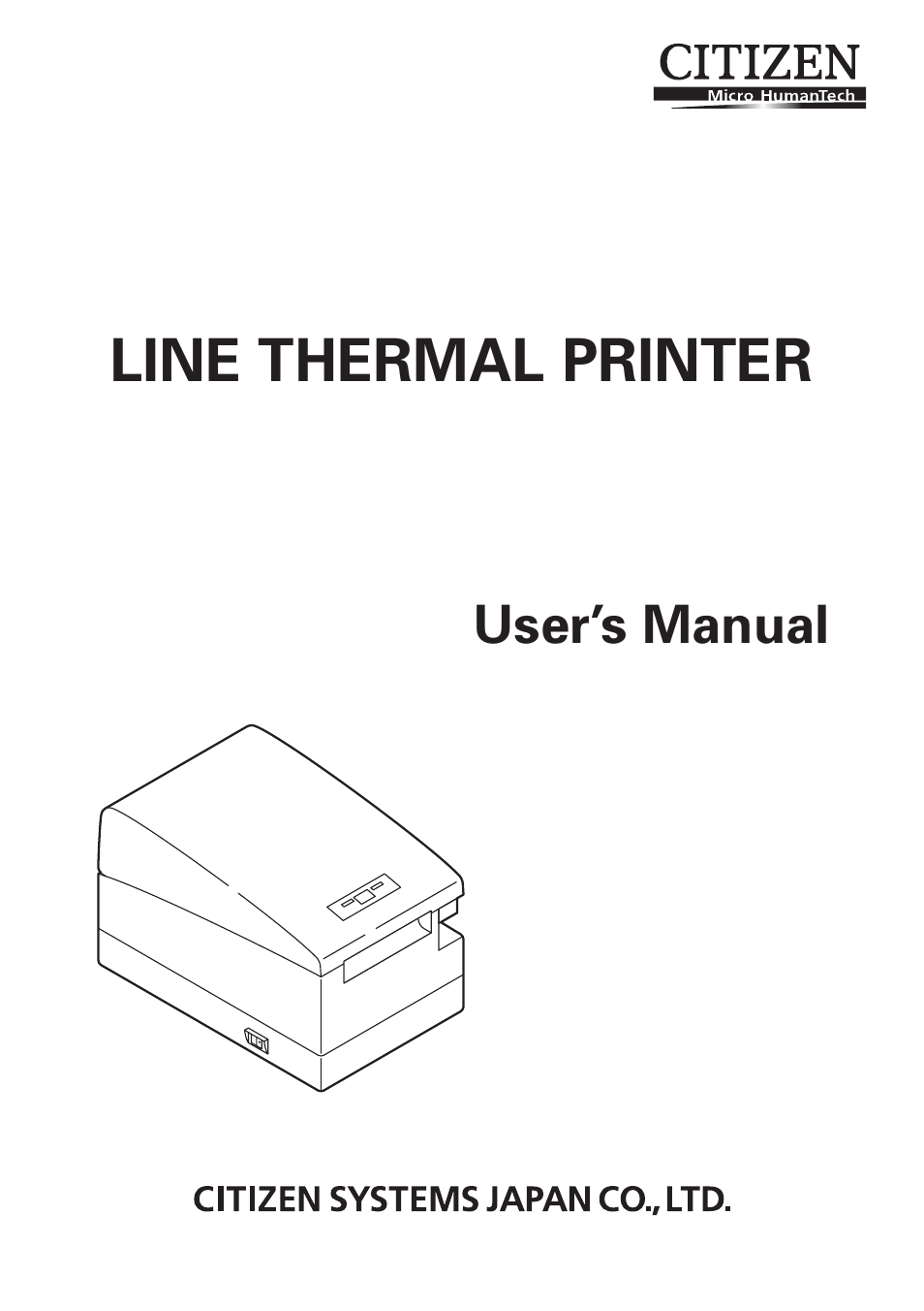 CITIZEN CT-S2000 User Manual | 36 pages