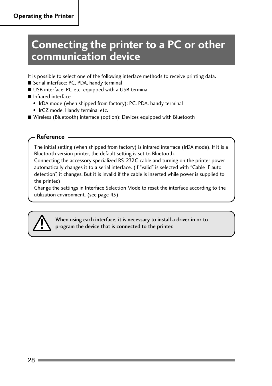 Chapter 3 | CITIZEN PD-24 User Manual | Page 28 / 56