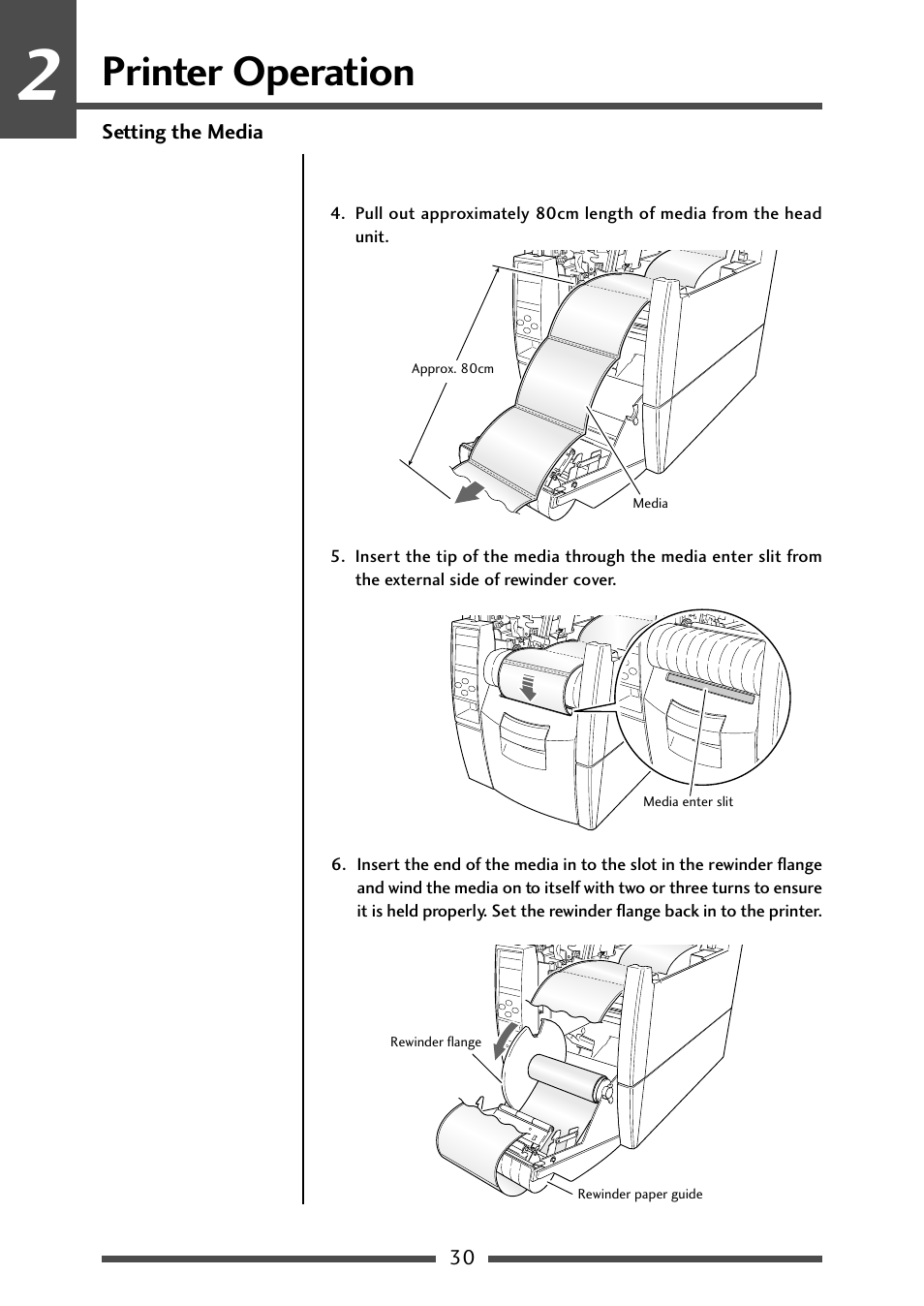 Printer operation | CITIZEN CL-S700R User Manual | Page 30 / 80