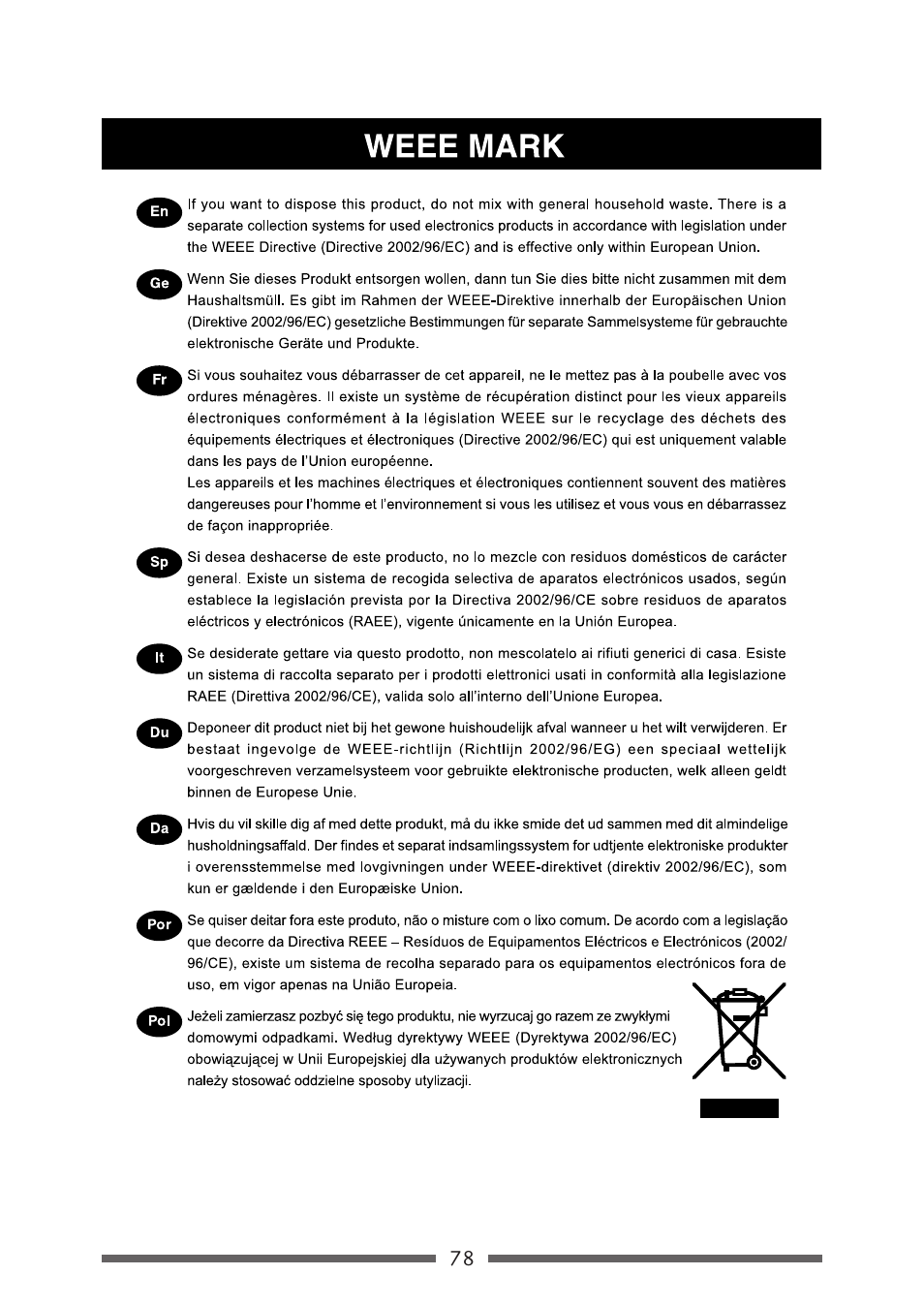 CITIZEN CL-S700R User Manual | Page 78 / 80