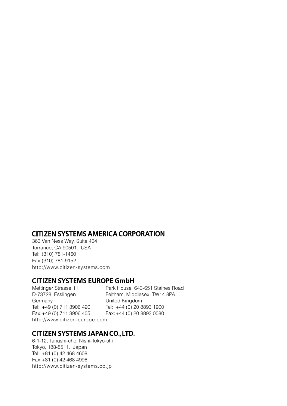 CITIZEN CL-S700R User Manual | Page 80 / 80