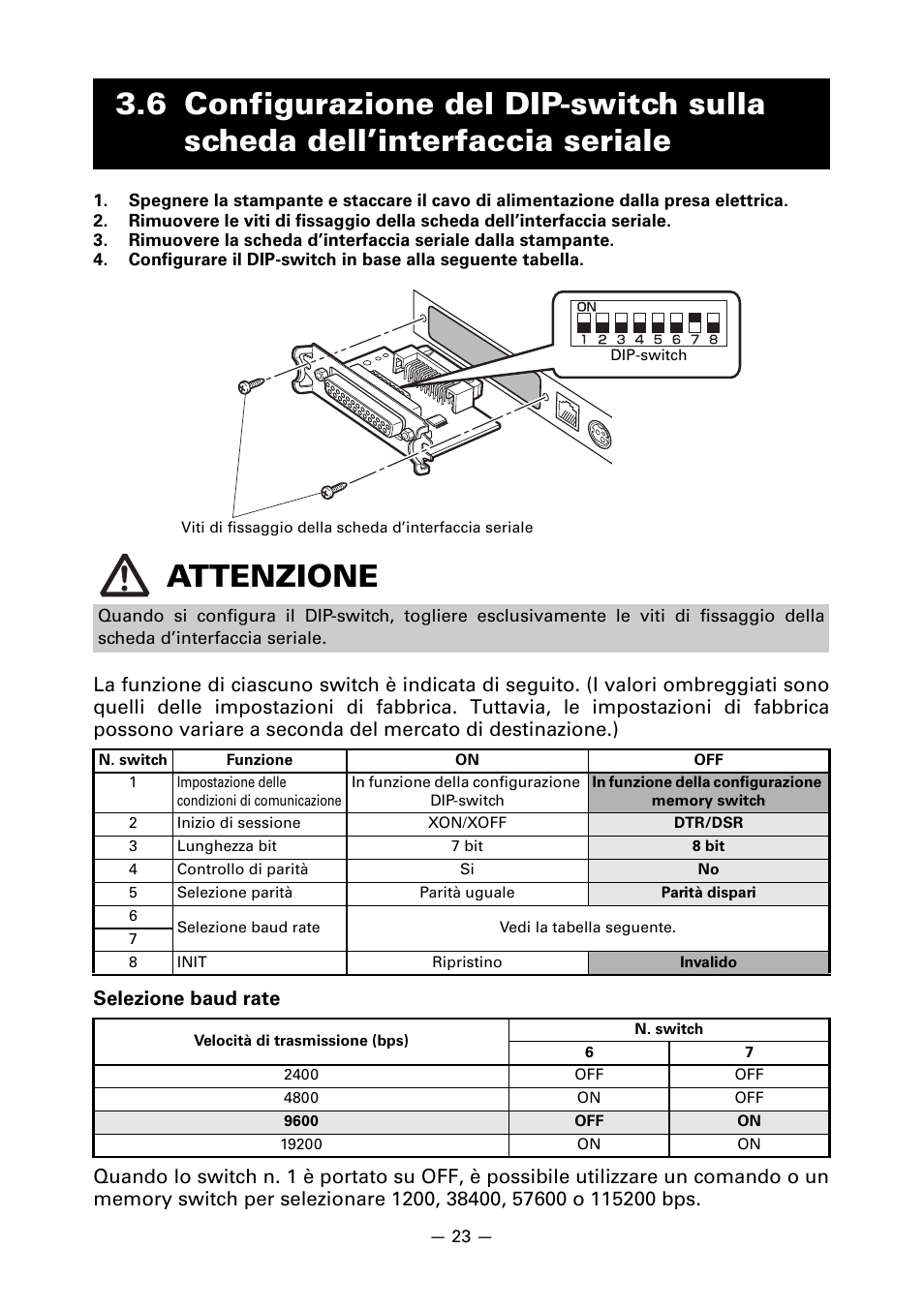 Seriale | CITIZEN LINE THERMAL PRINTER CT-S601 User Manual | Page 156 / 220