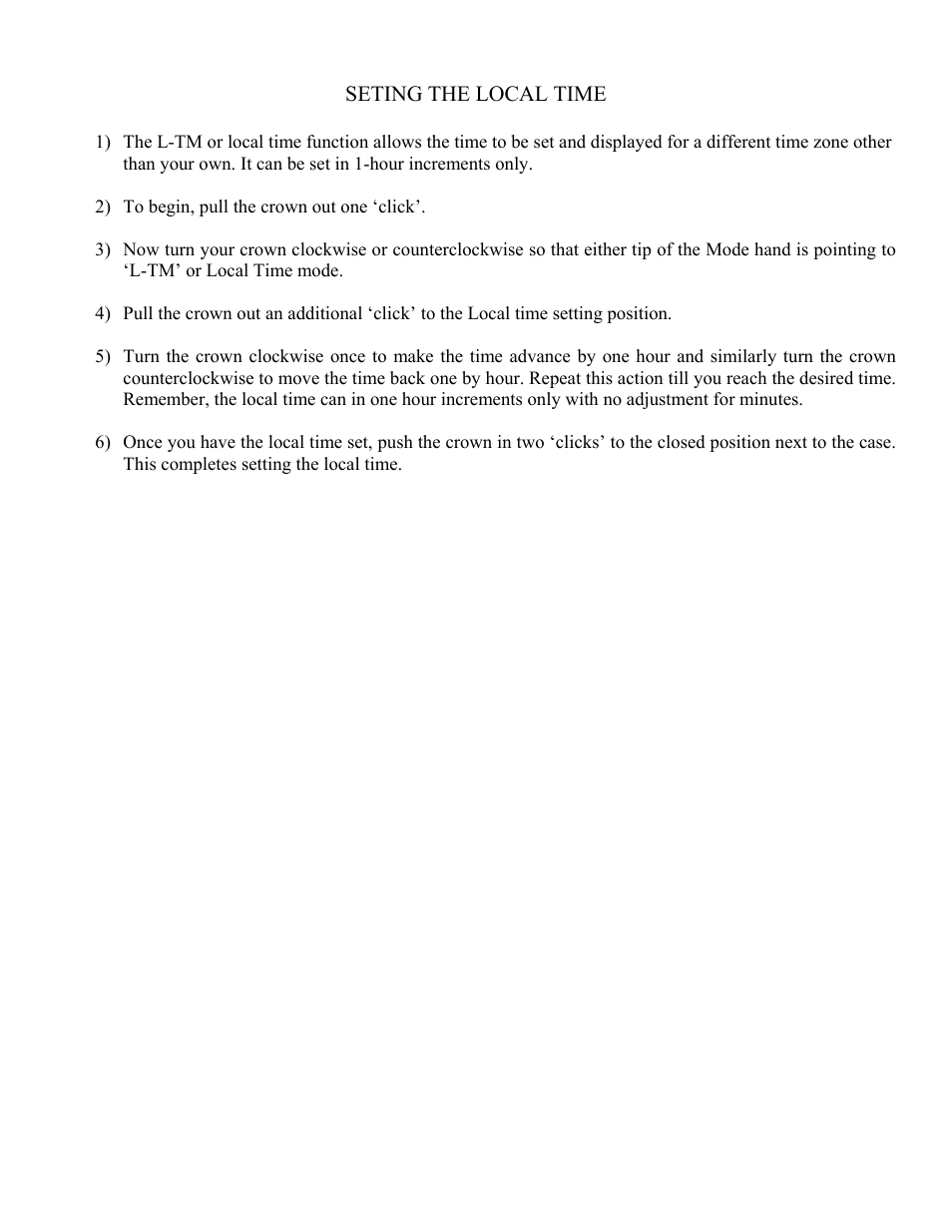CITIZEN CALIBRE 8700 User Manual | Page 8 / 8