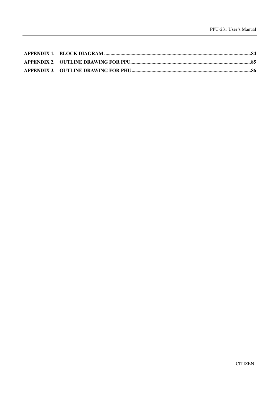 CITIZEN PPU-231 User Manual | Page 13 / 100