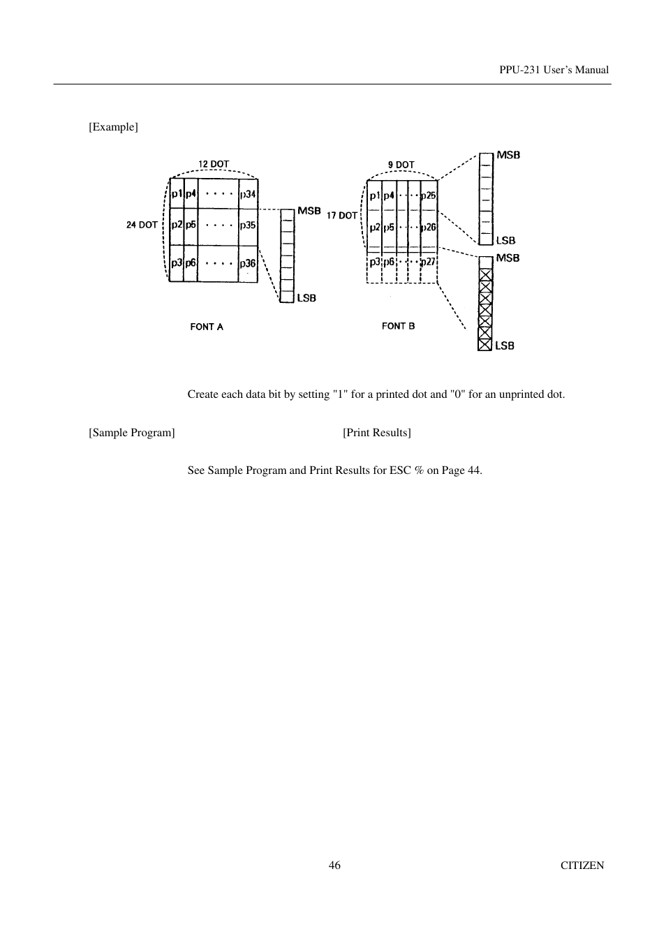 CITIZEN PPU-231 User Manual | Page 59 / 100