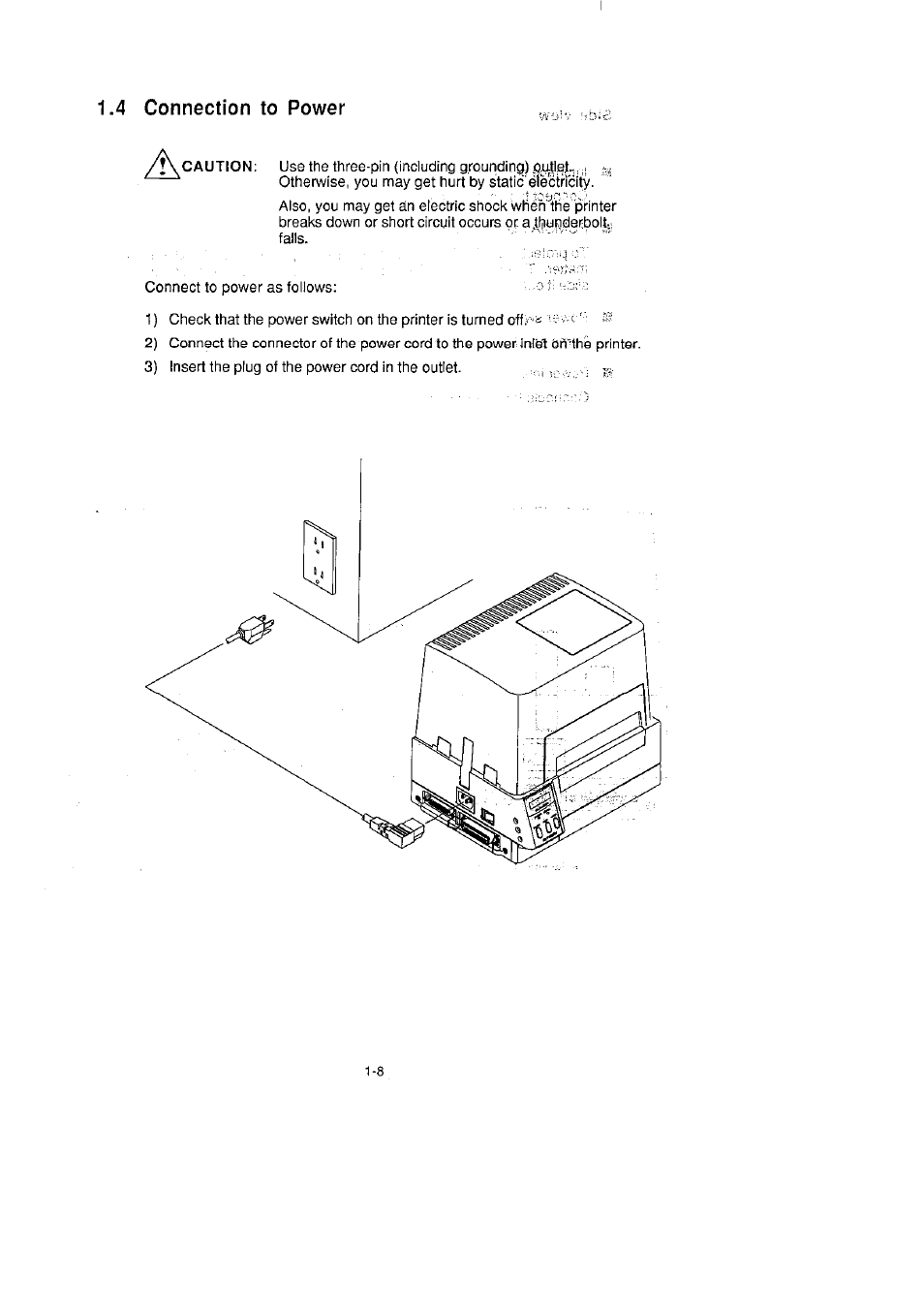 4 connection to power | CITIZEN CLP-2001 User Manual | Page 20 / 68