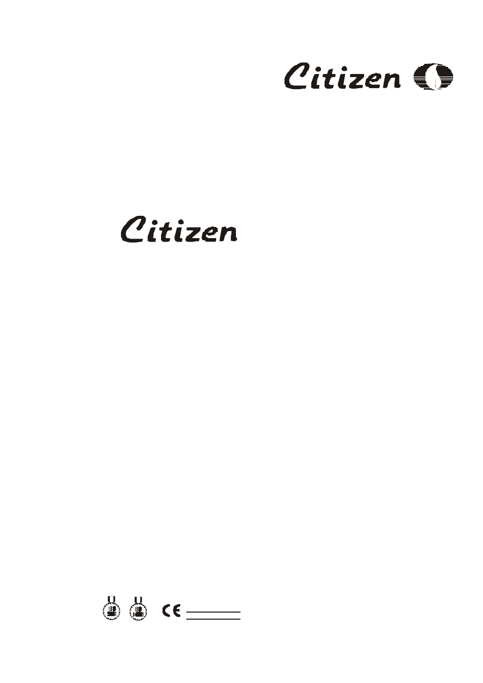 CITIZEN CARAT BALANCES CT103 User Manual | 11 pages