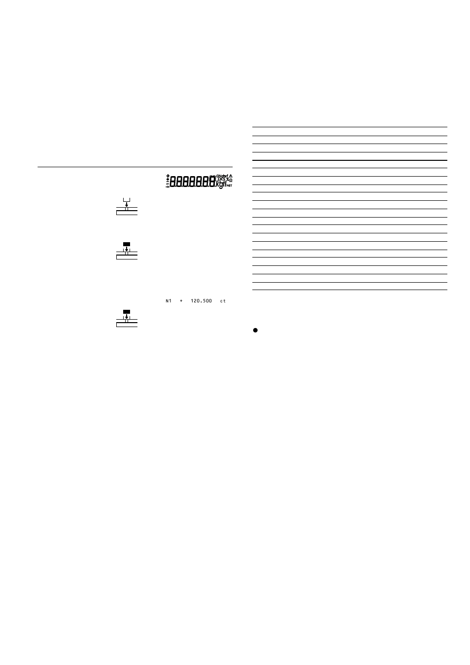 Toggle between weight units | CITIZEN CARAT BALANCES CT103 User Manual | Page 6 / 11