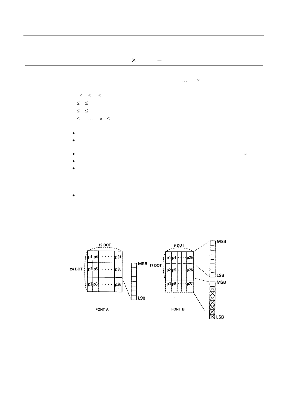 Esc & s n m [a [p] s´a] m-n+1 | CITIZEN CBM-270 User Manual | Page 53 / 114