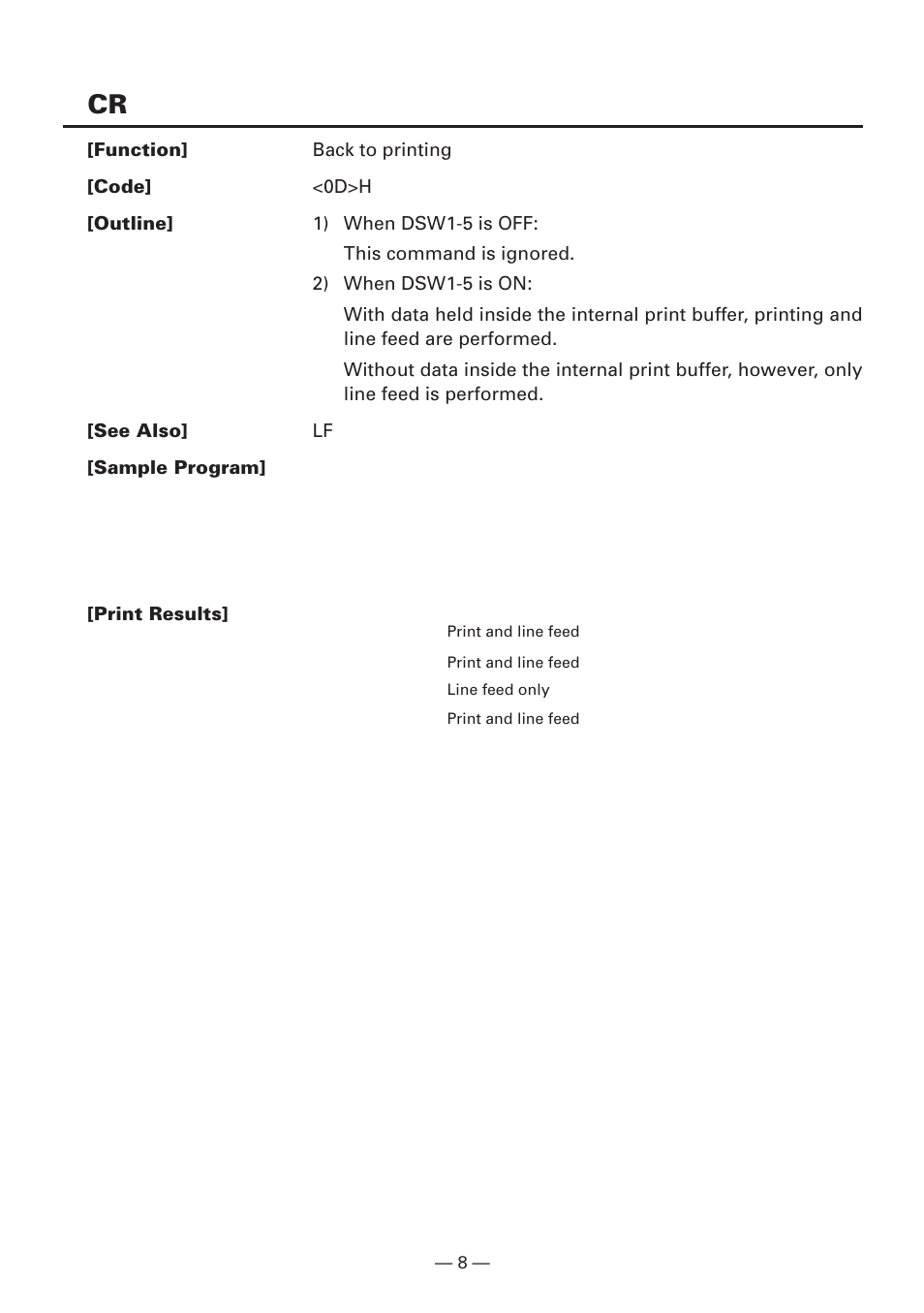 CITIZEN CBM1000II User Manual | Page 10 / 112