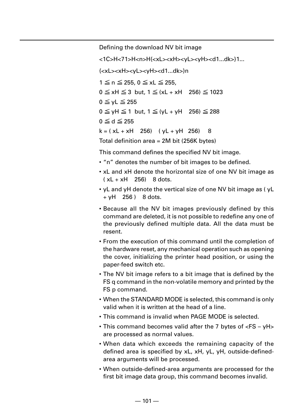 CITIZEN CBM1000II User Manual | Page 103 / 112