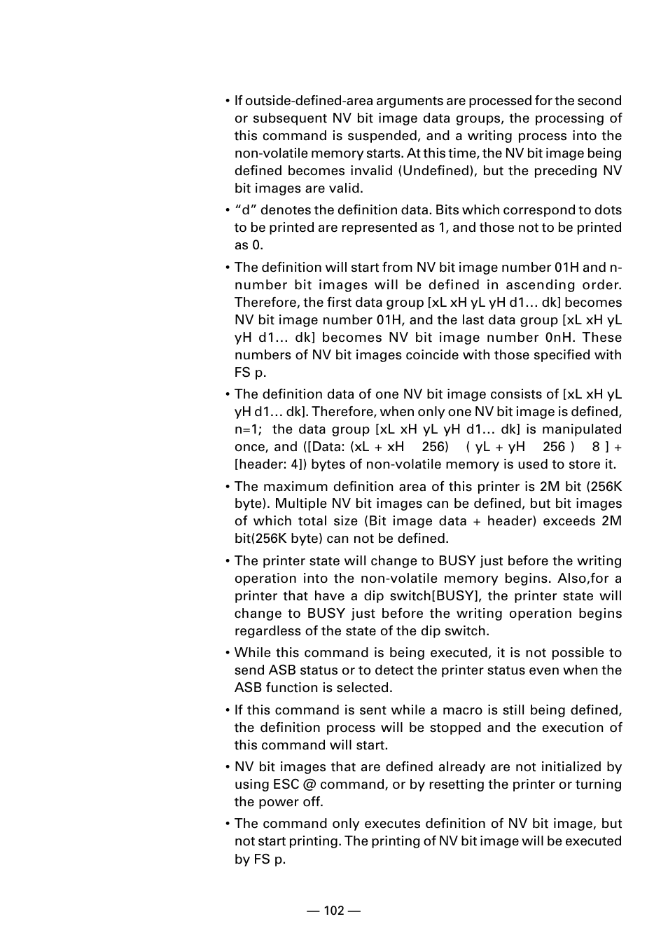 CITIZEN CBM1000II User Manual | Page 104 / 112