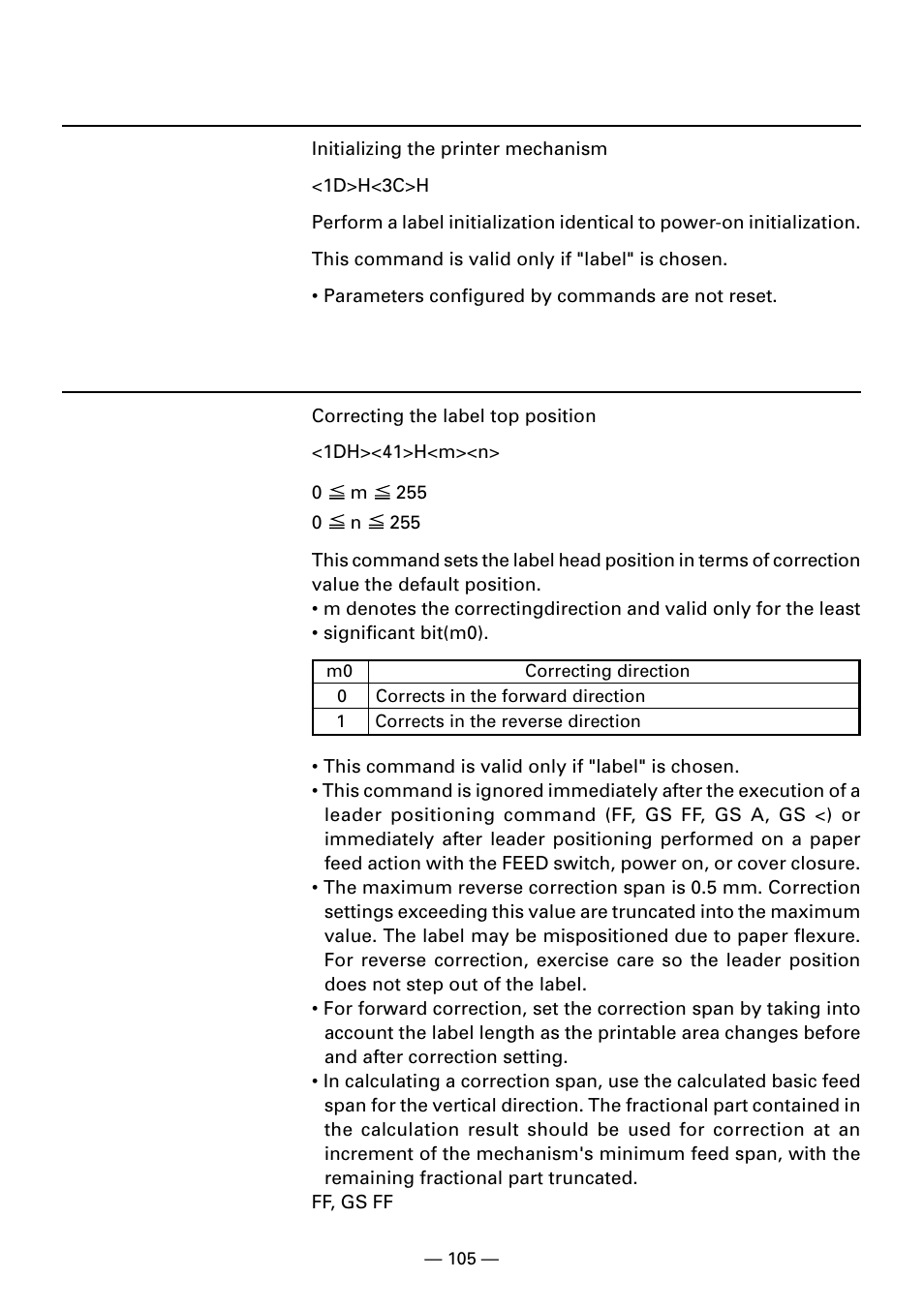 Gs a m n | CITIZEN CBM1000II User Manual | Page 107 / 112