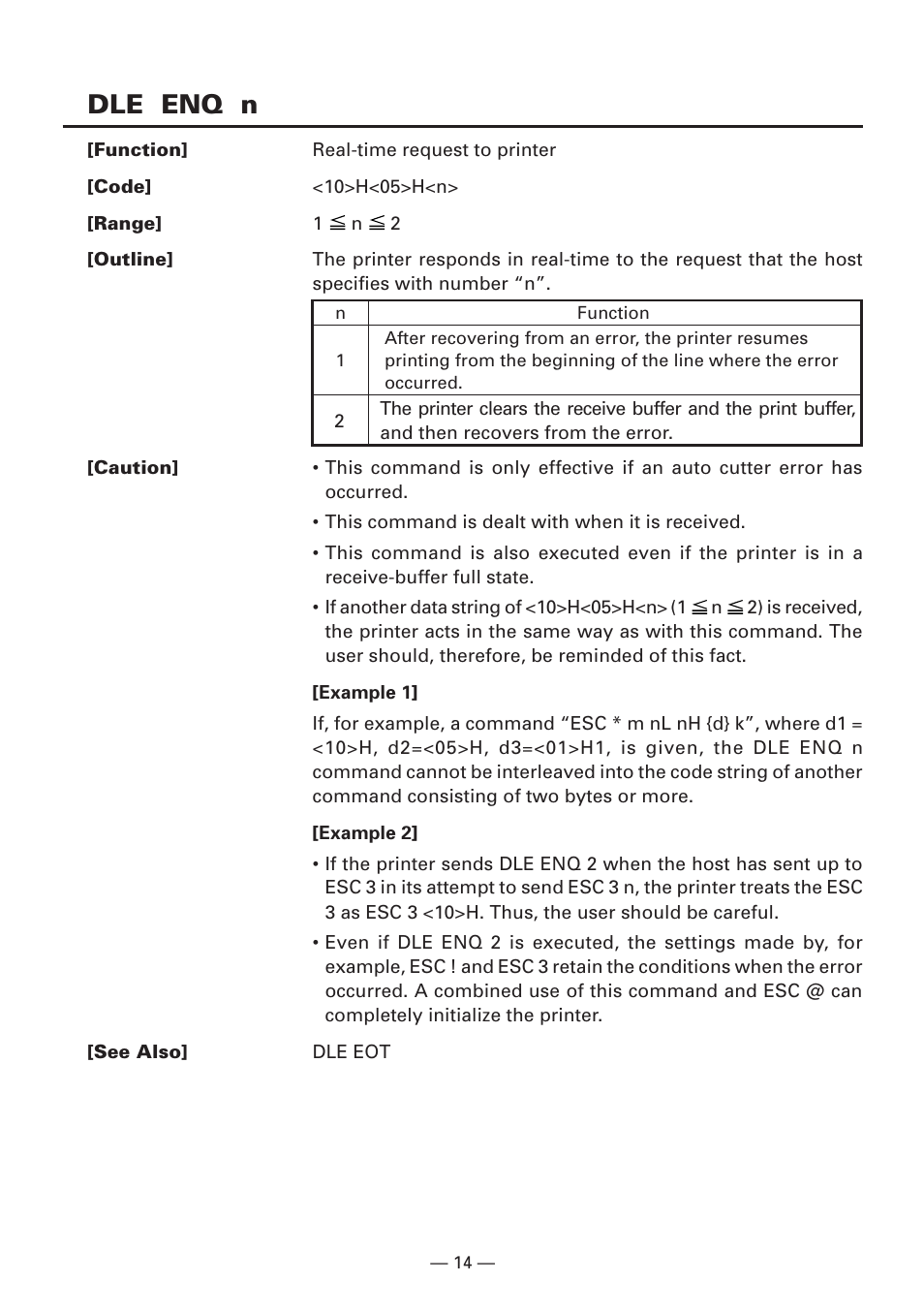 Dle enq n | CITIZEN CBM1000II User Manual | Page 16 / 112