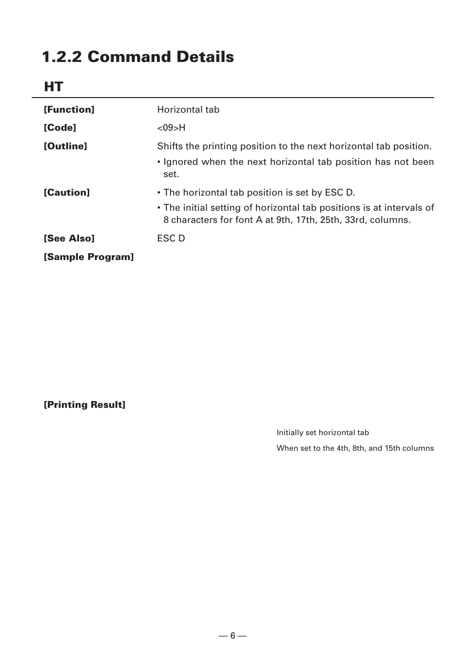 2 command details | CITIZEN CBM1000II User Manual | Page 8 / 112