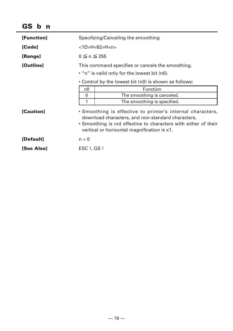 Gs b n | CITIZEN CBM1000II User Manual | Page 80 / 112