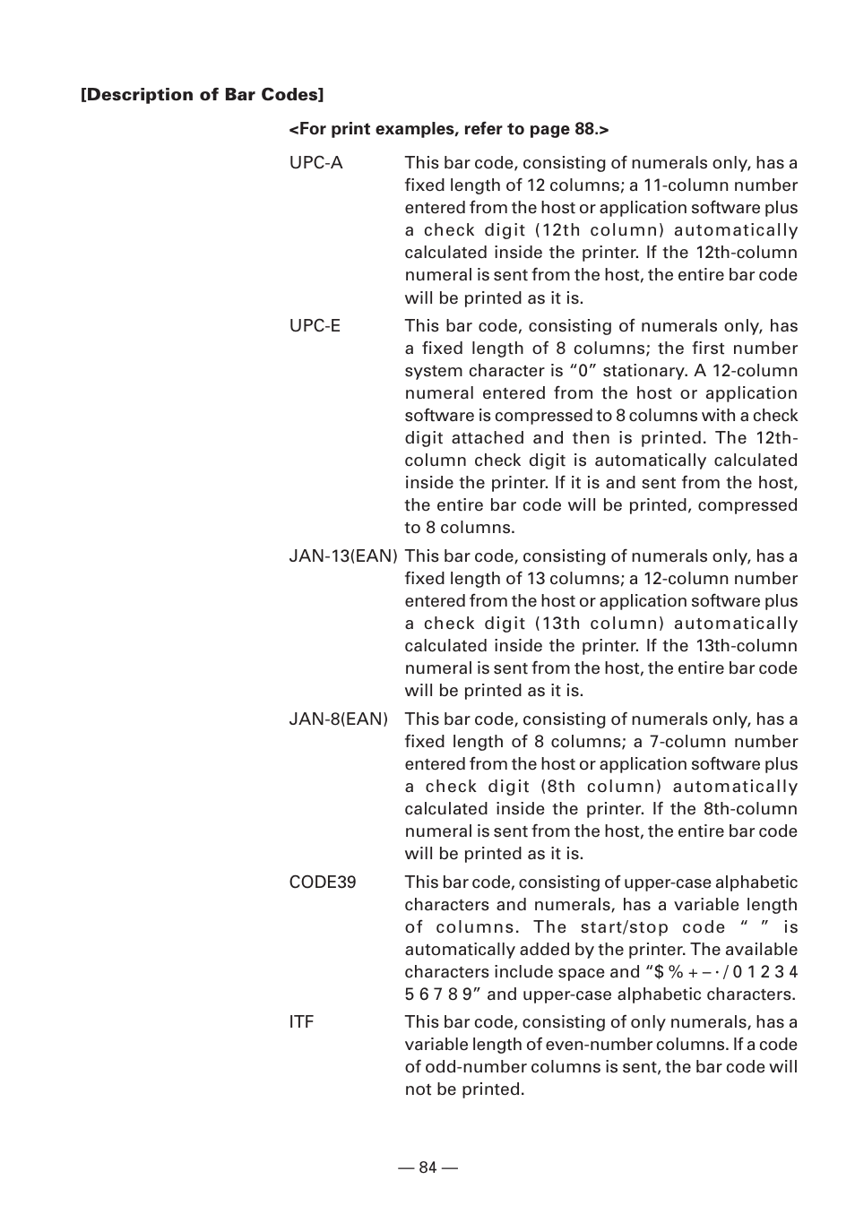 CITIZEN CBM1000II User Manual | Page 86 / 112