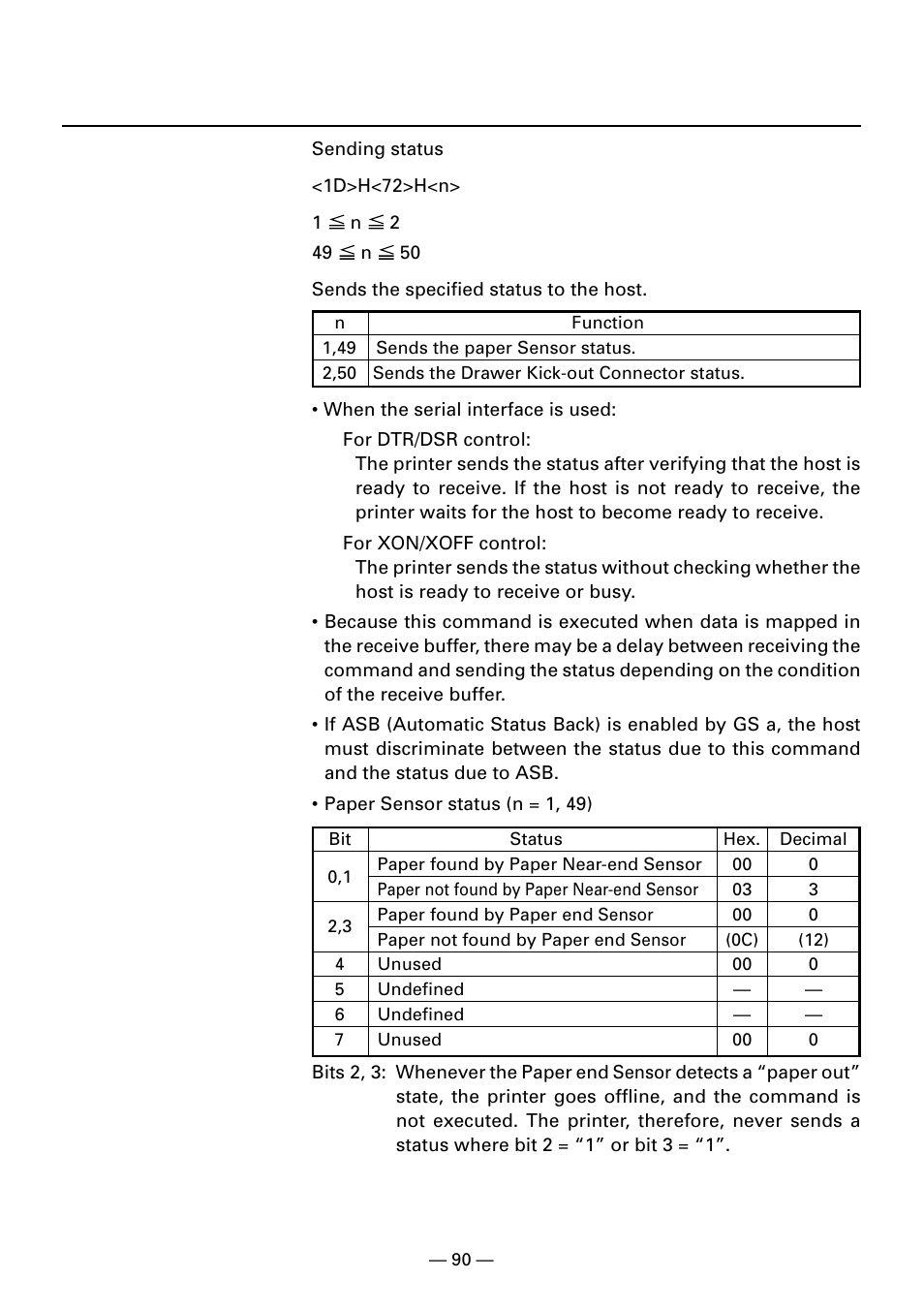 Gs r n | CITIZEN CBM1000II User Manual | Page 92 / 112