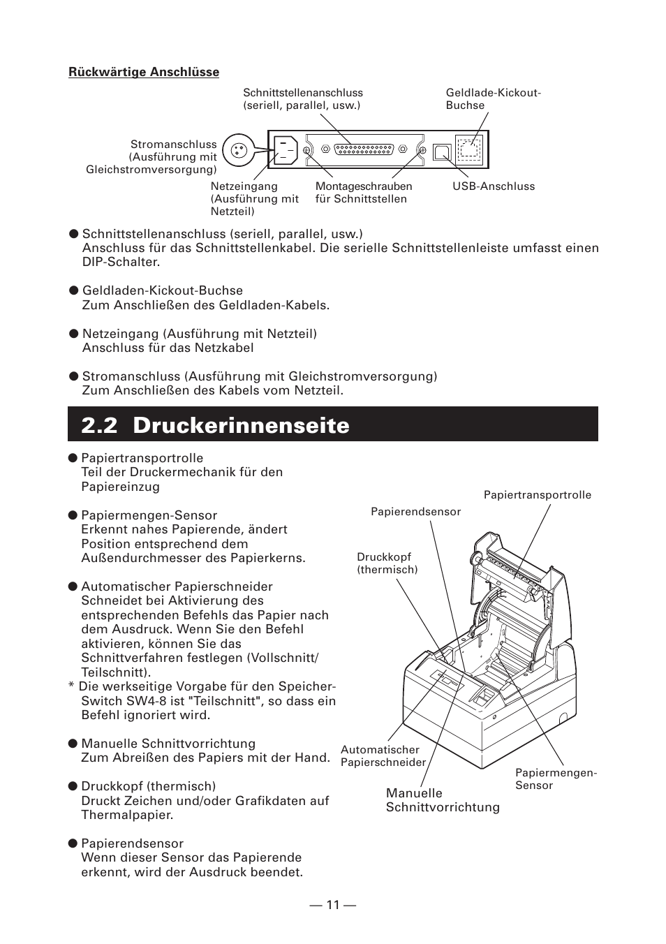 2 druckerinnenseite | CITIZEN CT-S4000DC User Manual | Page 66 / 136