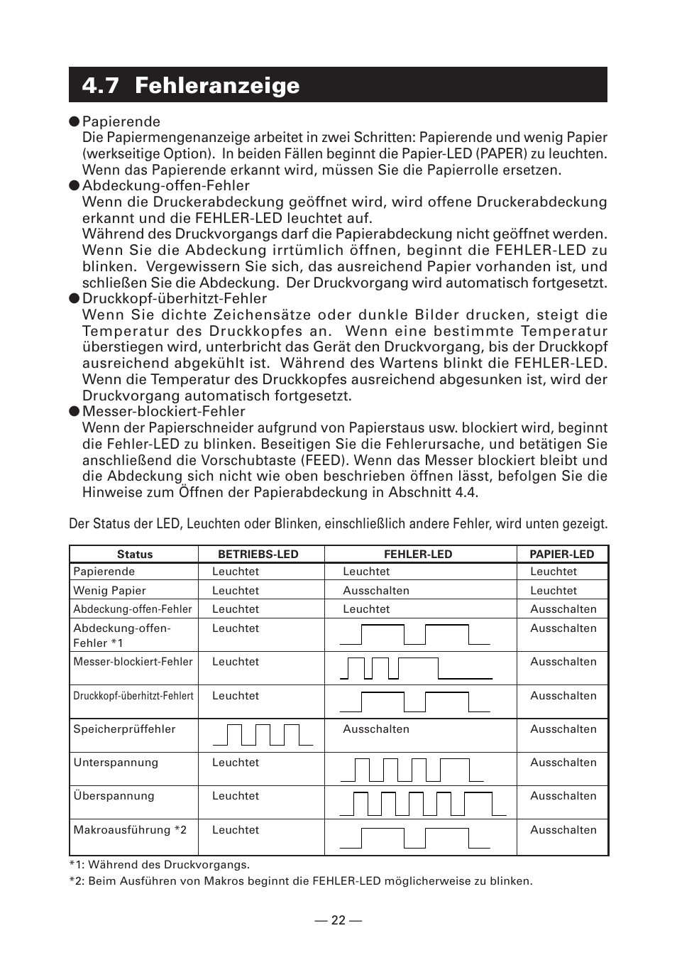 7 fehleranzeige | CITIZEN CT-S281 User Manual | Page 81 / 144