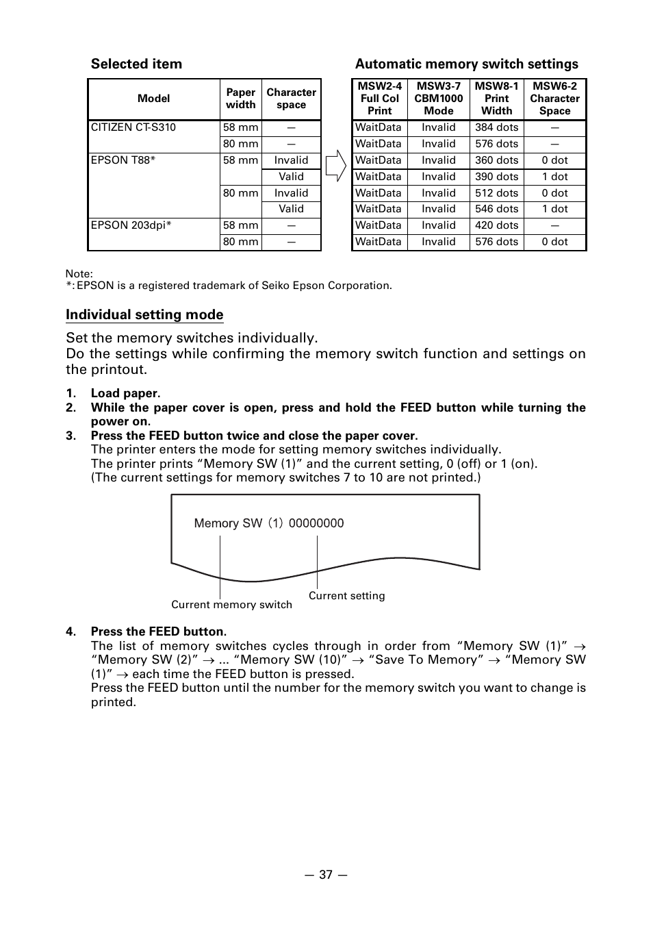 CITIZEN CT-S310II User Manual | Page 40 / 44