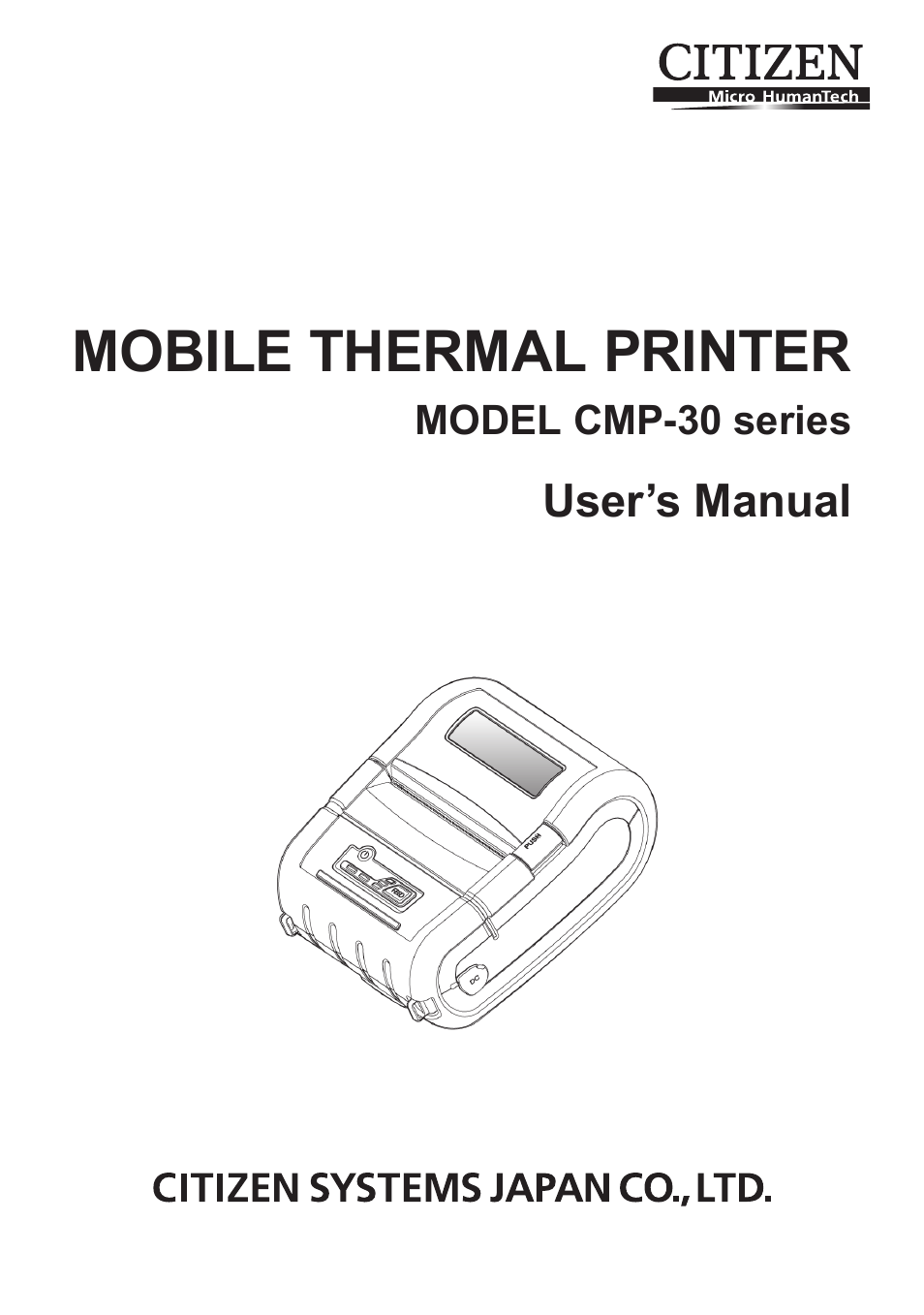 CITIZEN CMP-30 User Manual | 33 pages