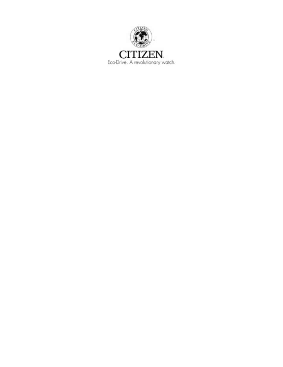 CITIZEN E100 User Manual | 8 pages