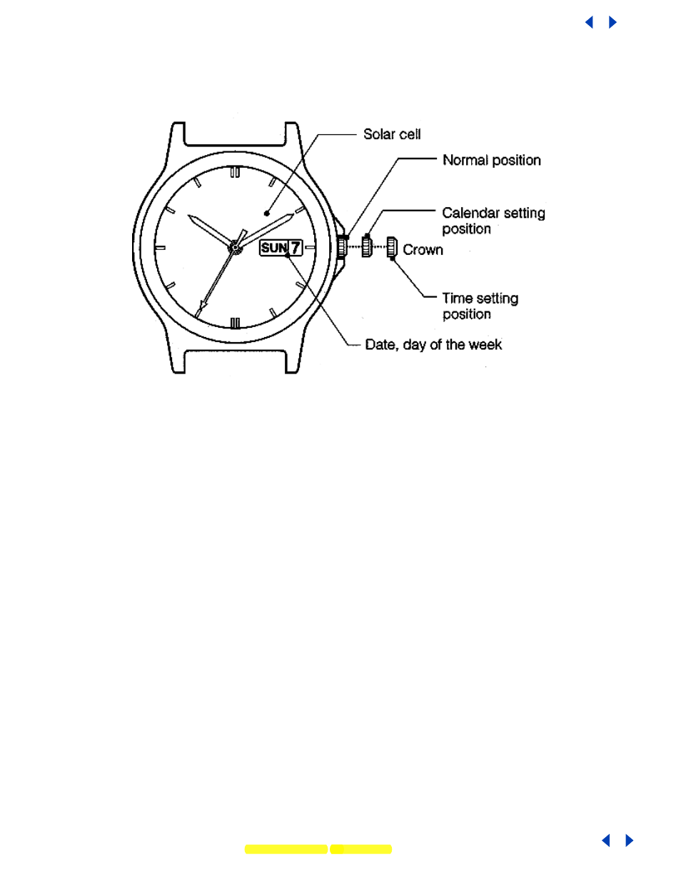 Setting the time and calendar | CITIZEN E100 User Manual | Page 3 / 8