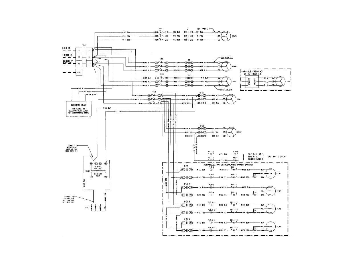 Carrier SINGLE PACKAGE ROOFTOP UNITS ELECTRIC COOLING/GAS HEATING EY024-048 User Manual | Page 51 / 64