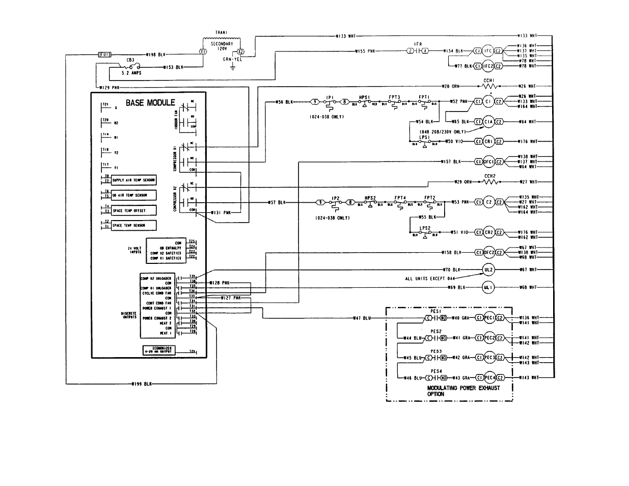 Carrier SINGLE PACKAGE ROOFTOP UNITS ELECTRIC COOLING/GAS HEATING EY024-048 User Manual | Page 52 / 64