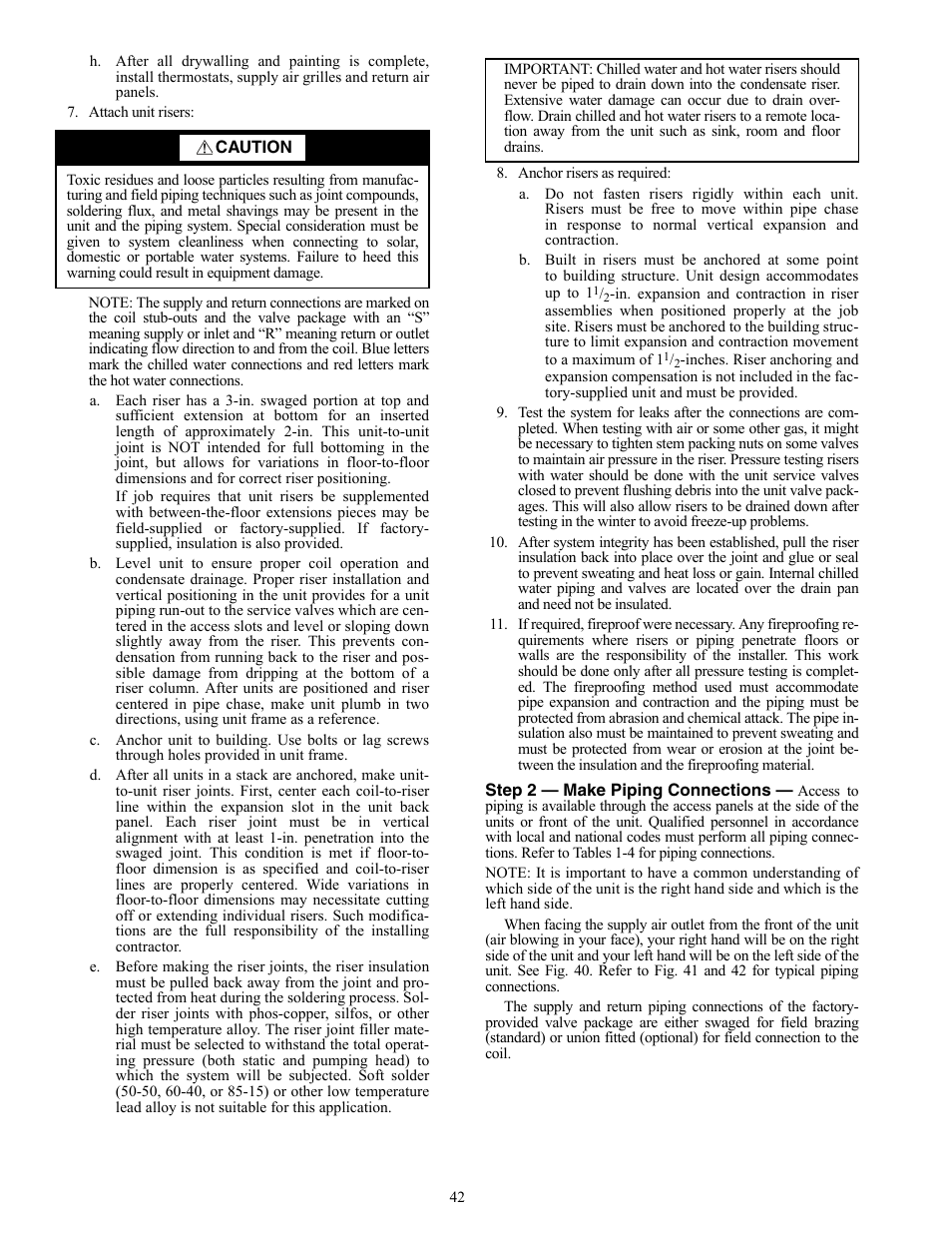 Carrier 42V User Manual | Page 42 / 72