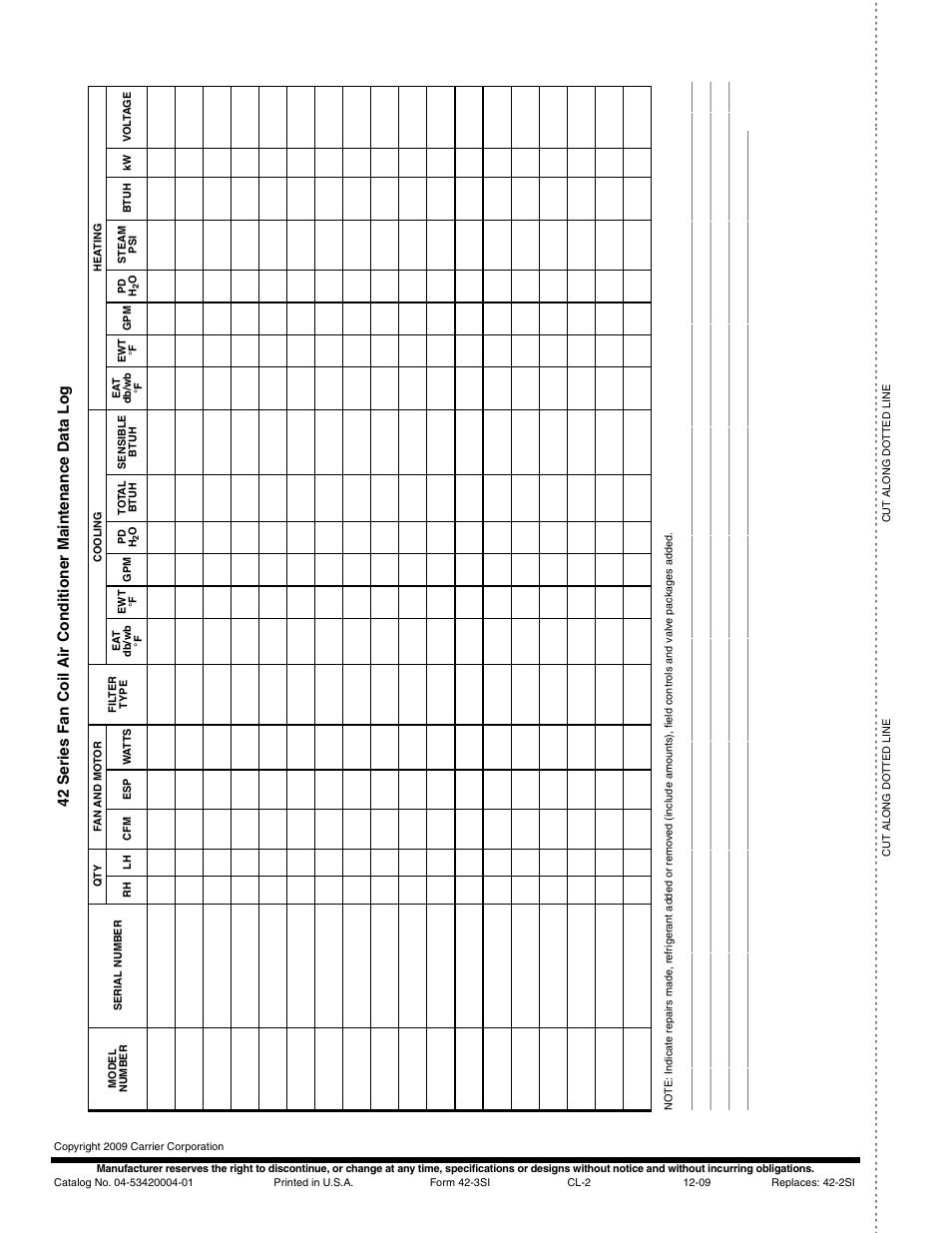 Carrier 42V User Manual | Page 72 / 72
